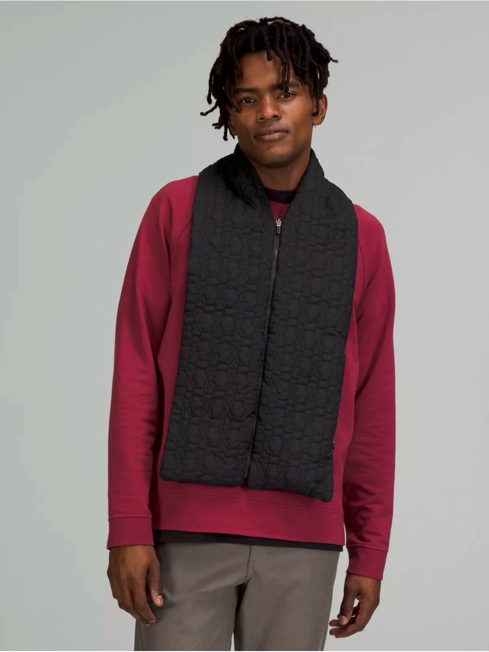 Lululemon Reversible Quilted Zip Scarf